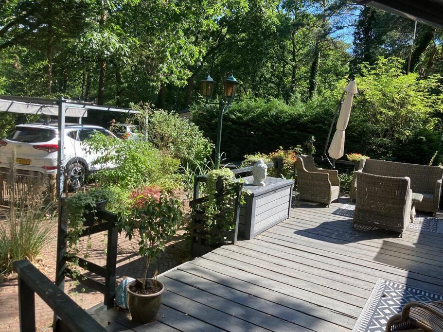 Sfeervol Chalet In Het Bos Nunspeet Esterno foto